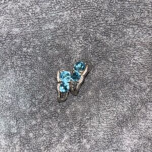 Elegant Blue Gemstone Earrings